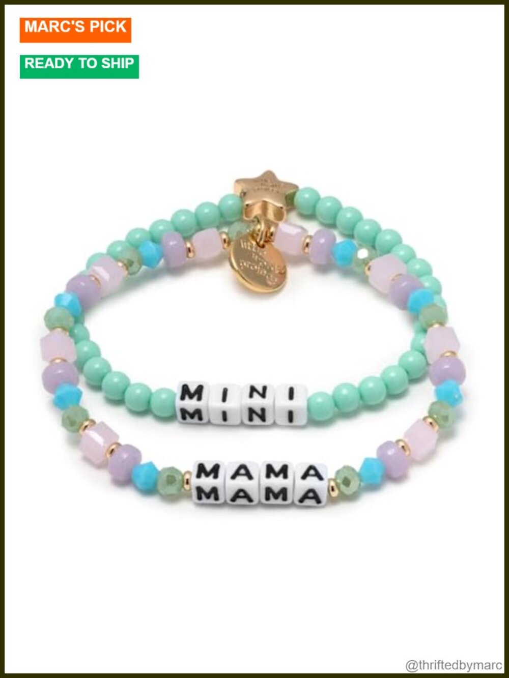 Little Words Project Mama and Mini Bracelet Set, The Original Word Bracelet,